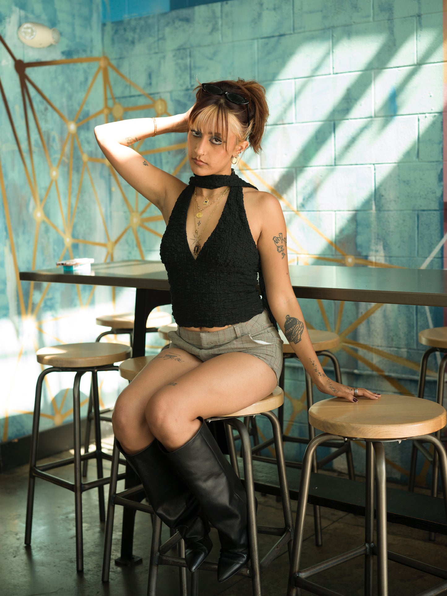 Esme Halter Top Black
