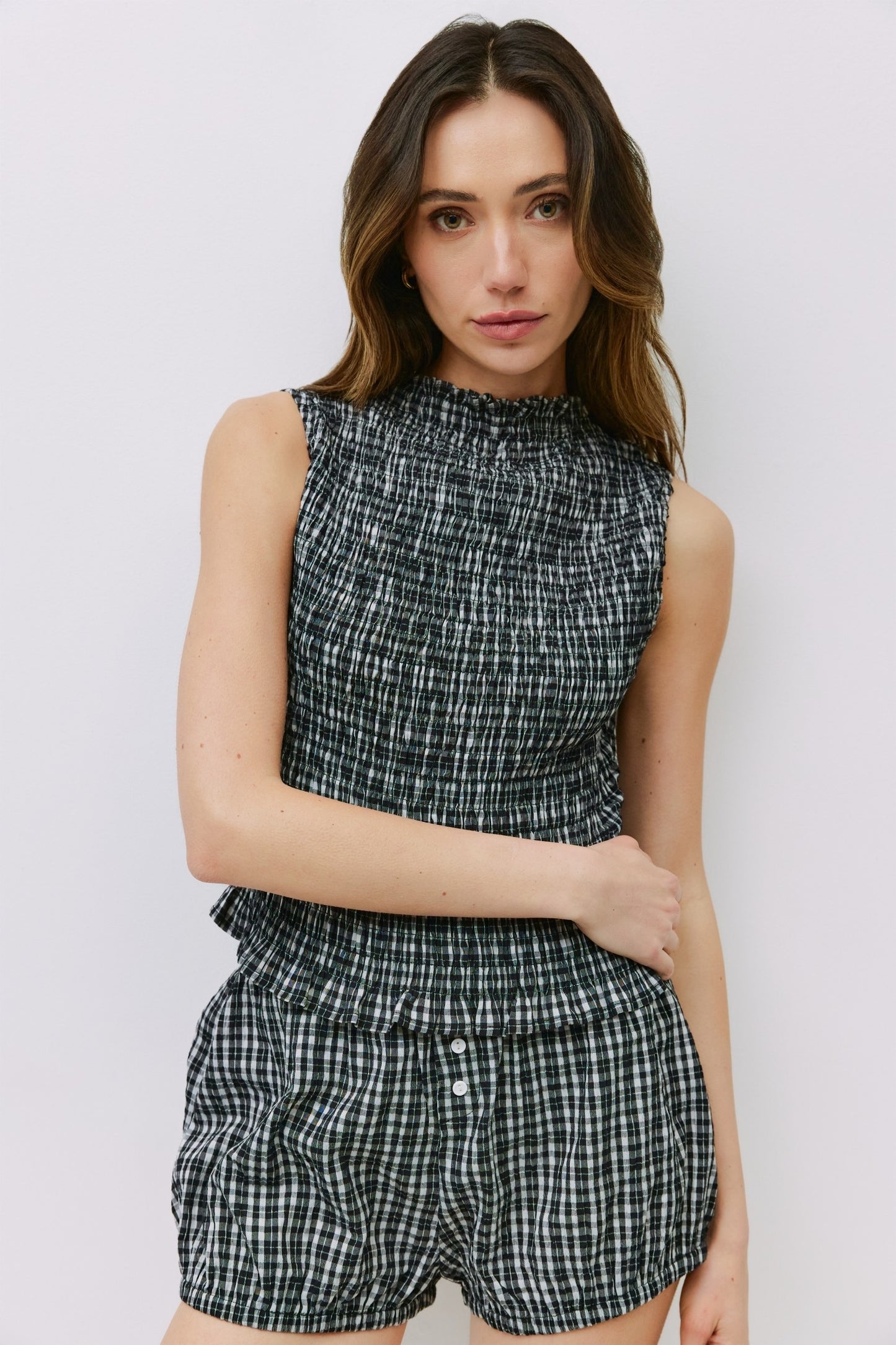 Charlotte Plaid Top