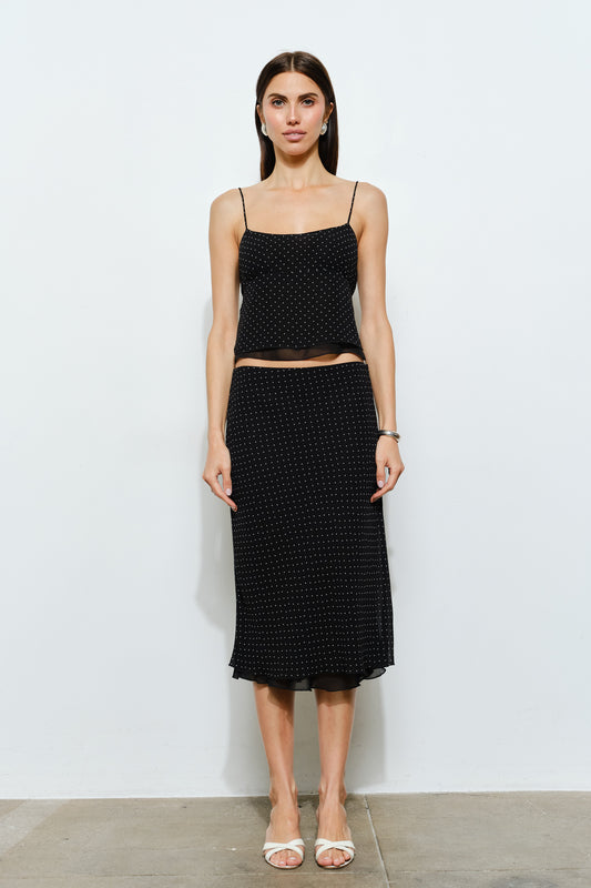 Kate Polka Dot Midi Skirt