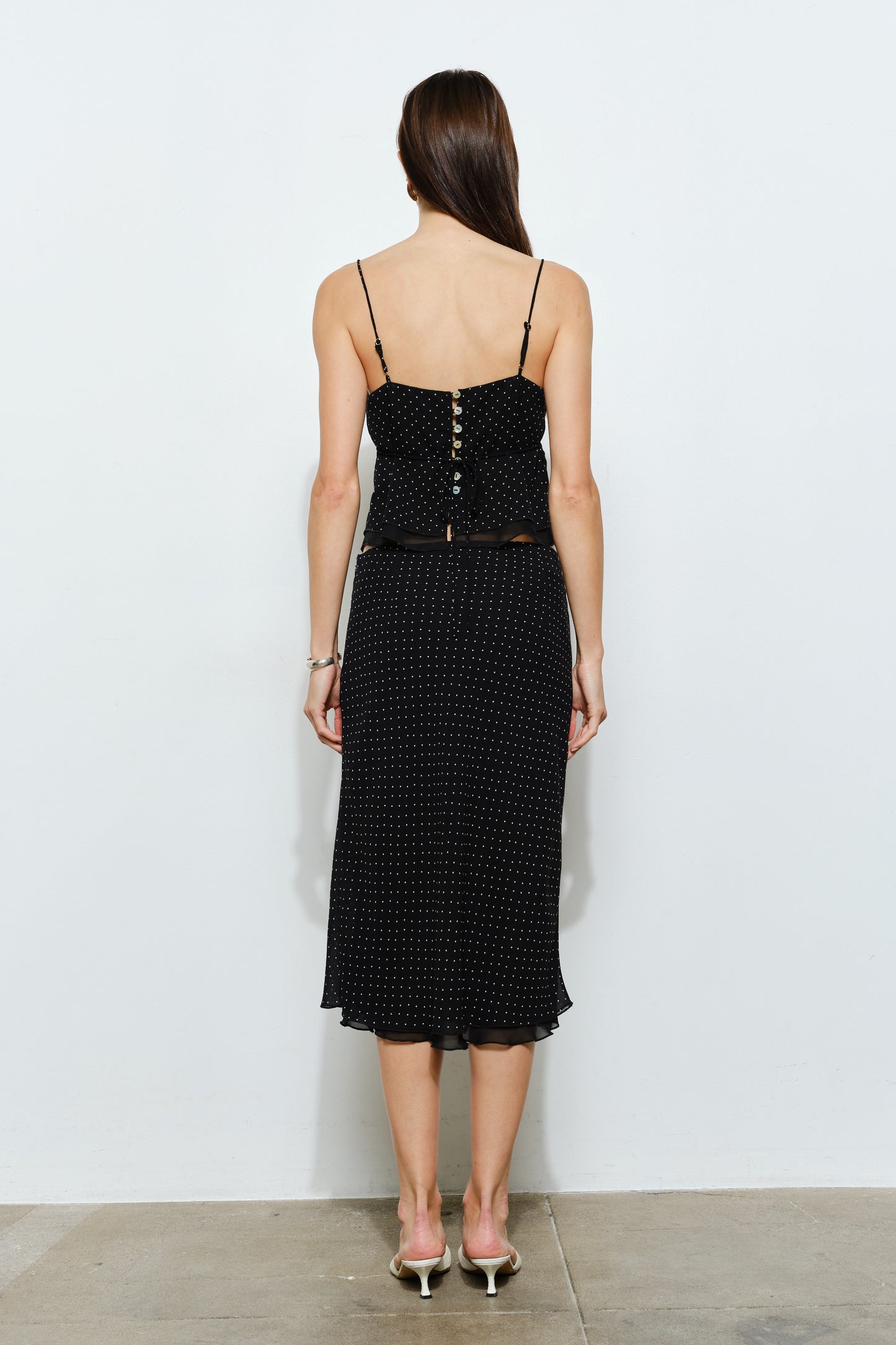 Kate Polka Dot Midi Skirt