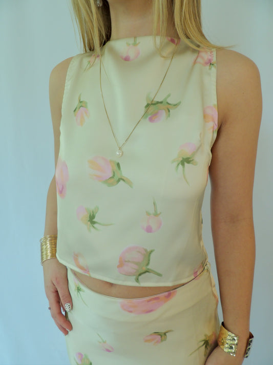 Fleur High-Neck Top