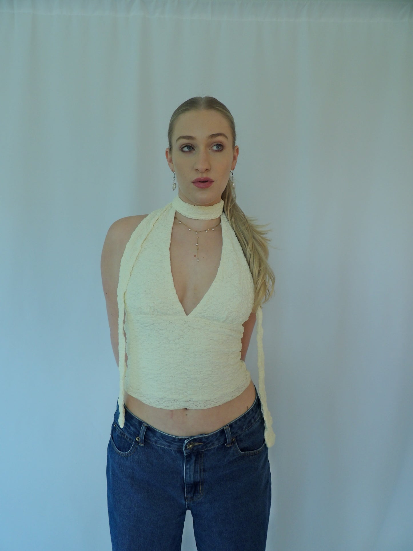 Esme Halter Top Cream