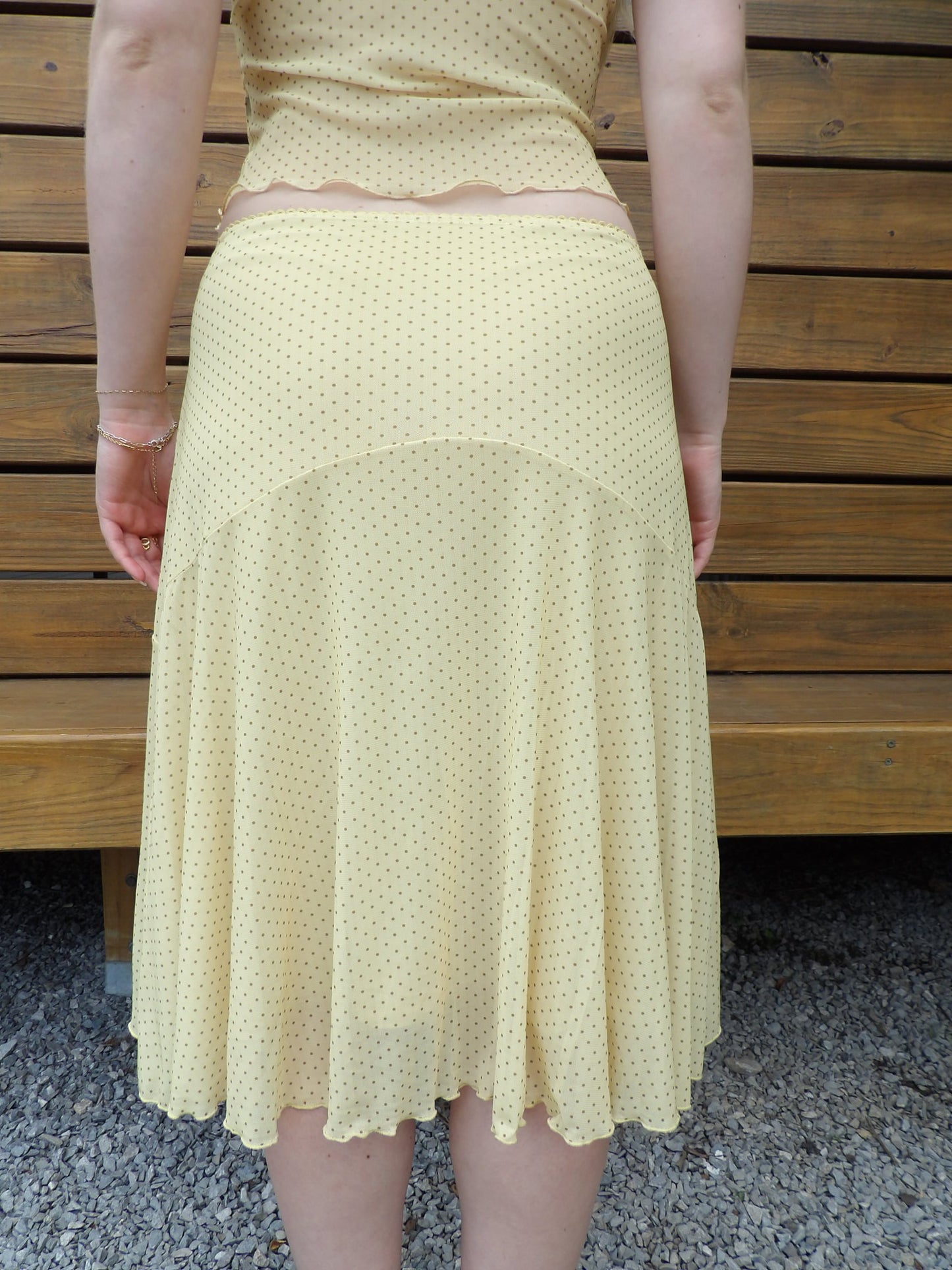 Riah Polka Dot Midi Skirt
