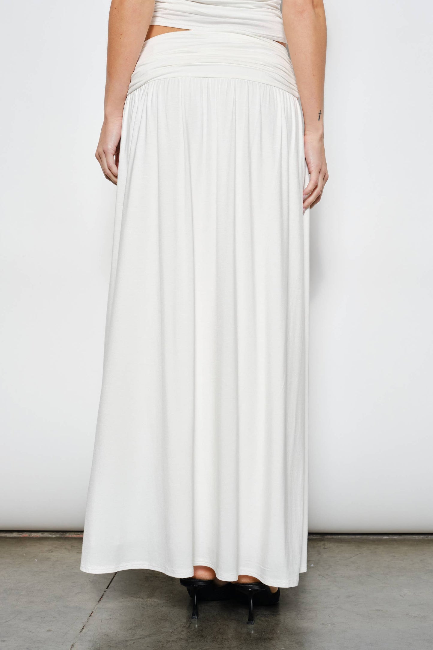 Farrah Ruched Maxi Skirt