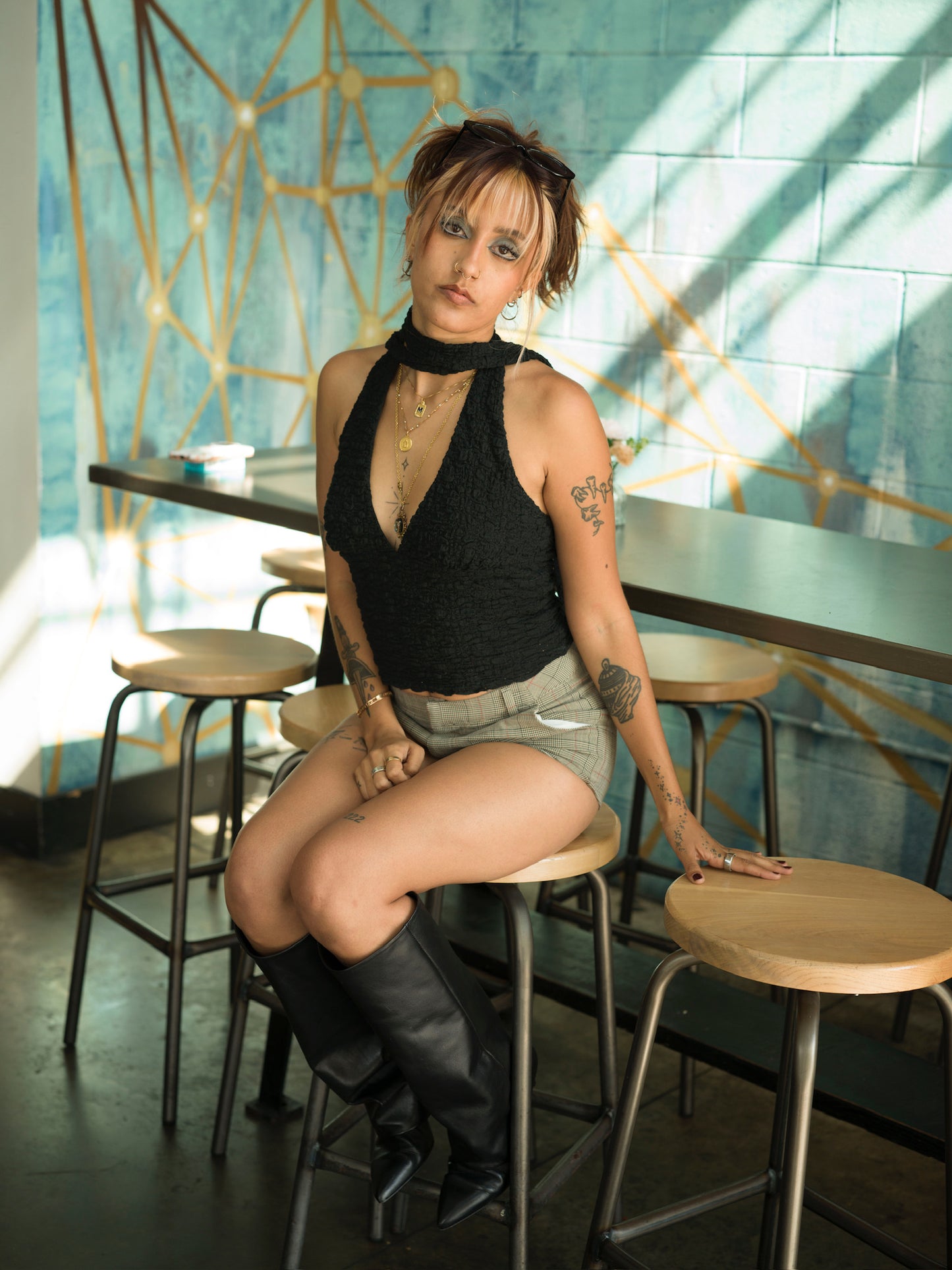 Esme Halter Top Black