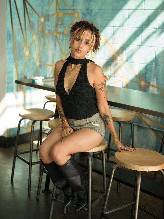 Esme Halter Top Black