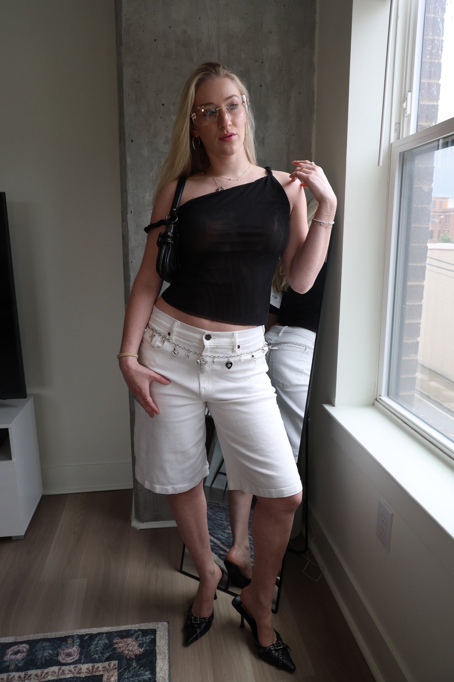 Pearl Denim Shorts