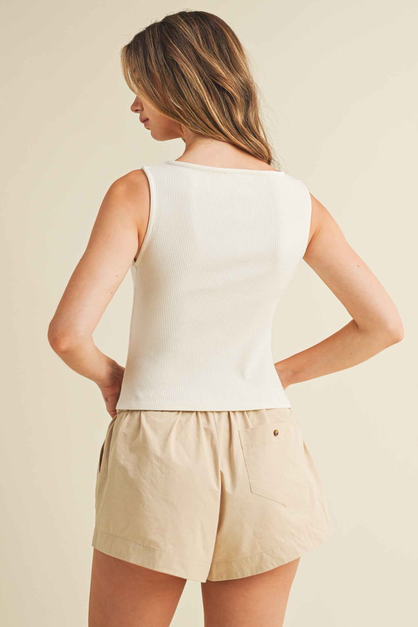 Beau Button-up top Ivory